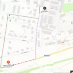 Маршрут поворот на посёлок Прибрежный